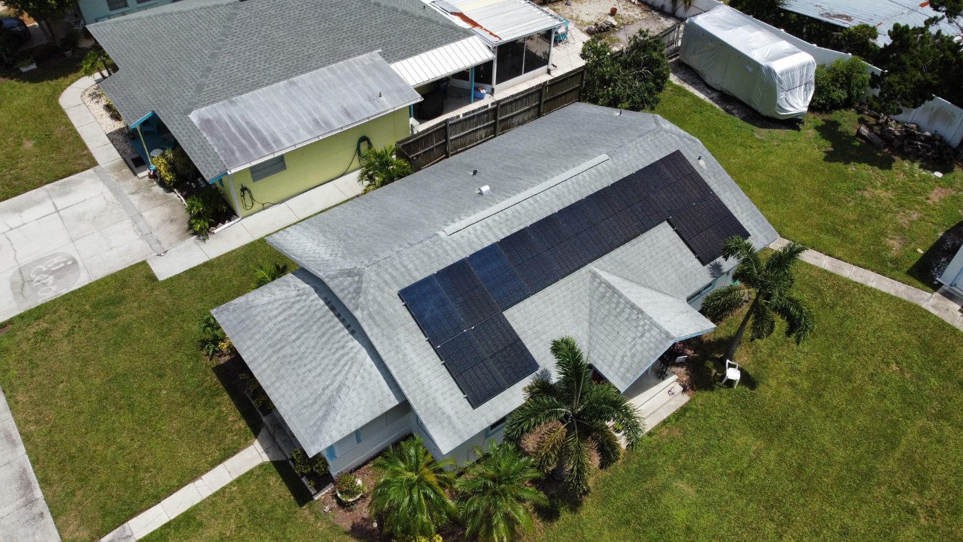 Residential rooftop solar array installed by Core Eleven in Florida